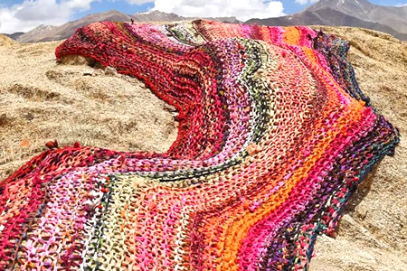 Transforming waste sarees into art - Anshu Singh
