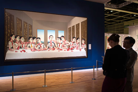 China art auction: In October 2013, Zeng Fanzhi, sold his painting The Last Supper for US$23.3 million
