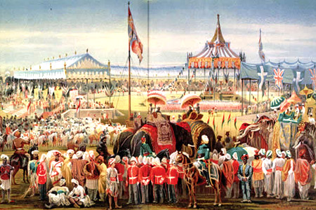 The Delhi Durbar of 1877 was held on a cold January morning in Coronation Park to proclaim Queen Victoria the Empress of India