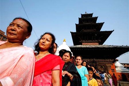 The November 2013 Nepal poll saw a big turnout