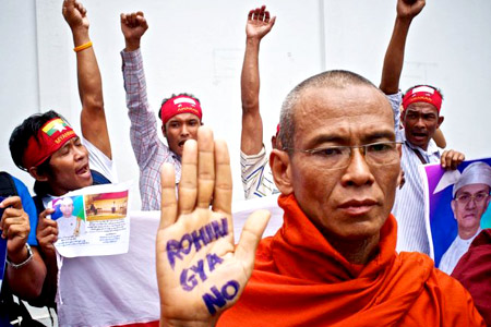 Myanmar Buddhist hardline monks say no to Rohingyas